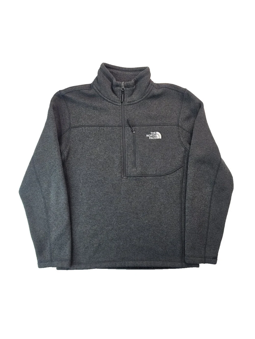 North Face Gordon Lyons Black Fleece 1/2 Zip Pullover Jacket Mens Size Medium M